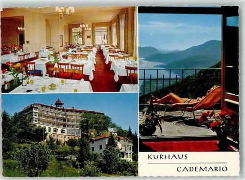 6936 Cademario KEINE AK Kurhaus Innen-und Aussenansicht Neujahr Glückwunsch