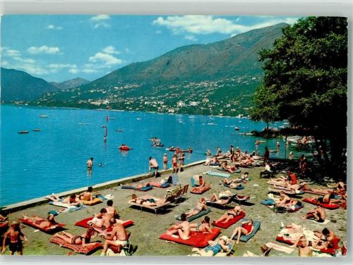 6598 Tenero 1969 Foto AK Schwimmbad Lago Maggiore