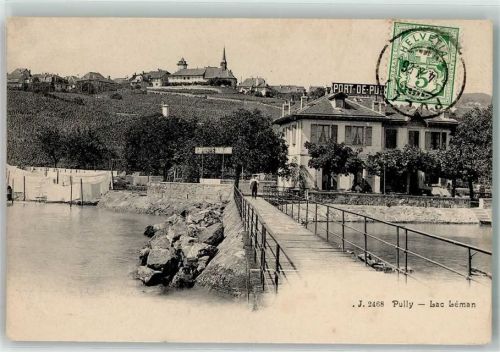 1009 Pully 1906 - Lac Leman Anlegestelle