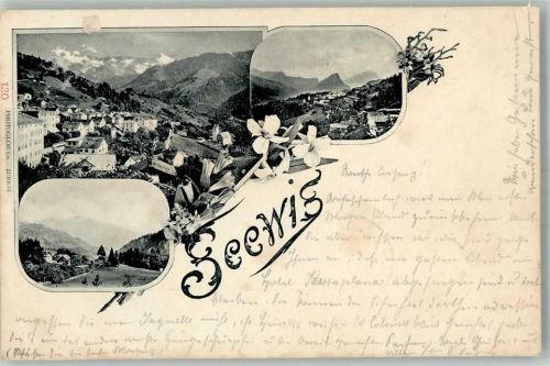 7212 Seewis Dorf 1900 Gebrauchsspuren