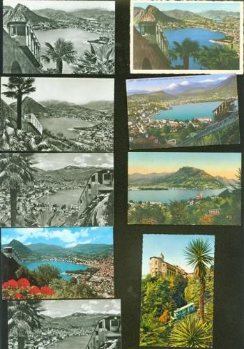 6900 Lugano Kleinposten bis 20 Lot mit 9 AK Bergbahn