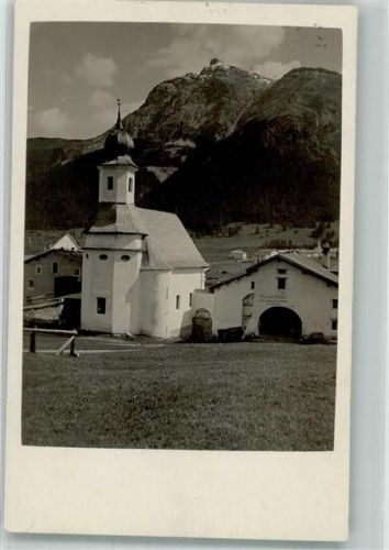 7522 La Punt-Chamues-ch 1936 Foto AK Kirche