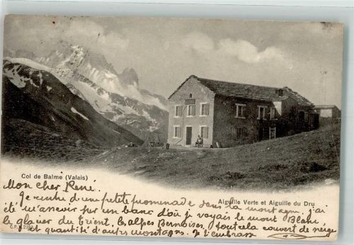 Balme 1904 - Aiguille Verte Aiguille du Dru