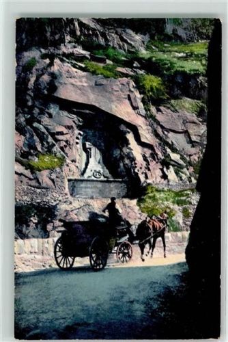 Schöllenen - Russendenkmal Pferdekutsche