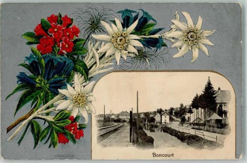 2926 Boncourt Prägedruck Lithographie