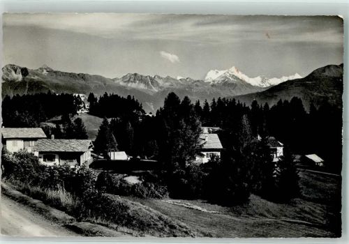 3963 Crans-sur-Sierre - Le quartier du Pas-de-l'Ours Weisshorn et Rothorn Feldpost