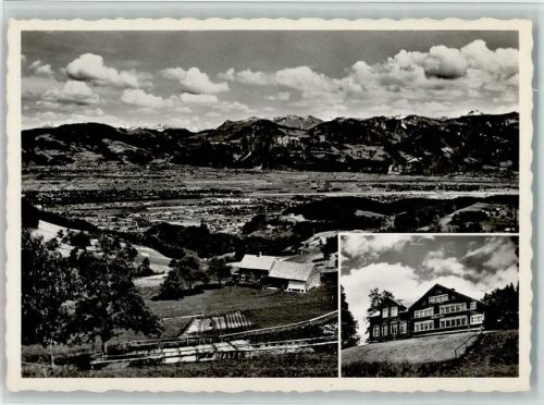9413 Oberegg - Gasthaus Sonne Blick ins Rheintal und Vorarlberg