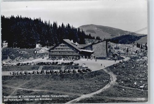 Schwägalp - Restaurant, Talstation der Säntis-Schwebebahn, Kronberg
