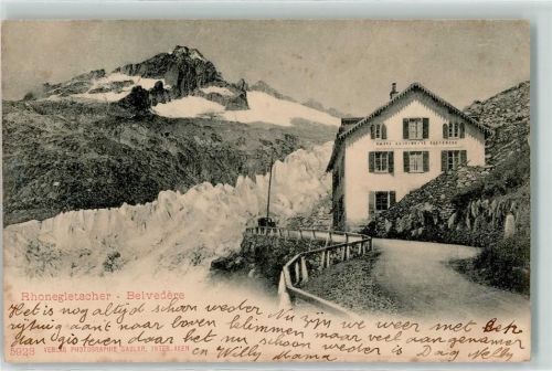 Rhonegletscher 1903 - Hotel Belvedere