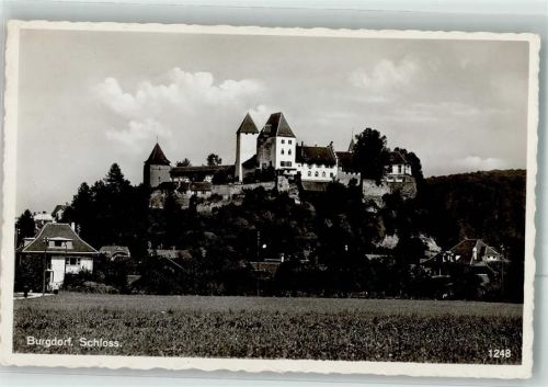 3400 Burgdorf Berthoud 1938 Foto AK Schloss