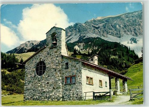 9497 Malbun - Friedenskapelle Triesenberg Gamsgrat 2200 m Alpen Hotel Hüttenstempel