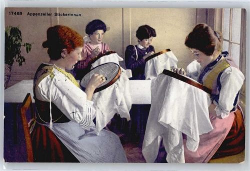 9050 Appenzell Hirschberg - Stickerinnen
