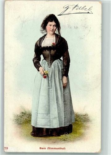 8212 Neuhausen am Rheinfall 1908 - Trachtenfrau