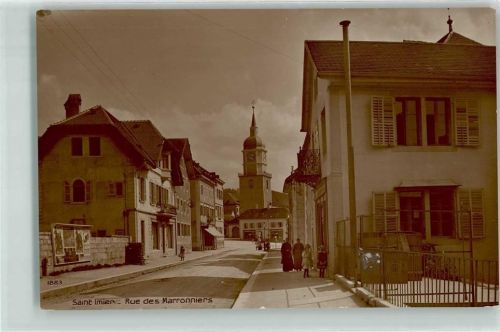 2610 St-Imier Saint-Imier 1915 Privatfoto AK Rue des Marronniers