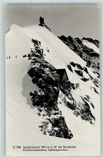 3801 Jungfraujoch - mit Berghaus Forschungsinstitut Sphinxpavillon