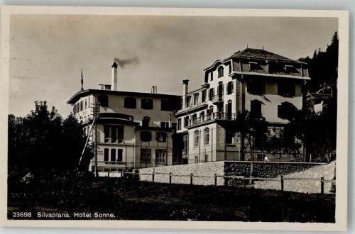 7513 Silvaplana 1922 Foto AK Hotel Sonne