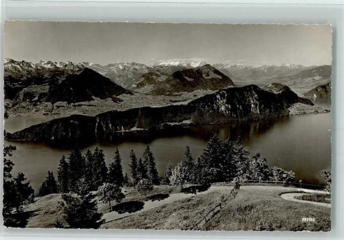 Rigi Känzeli 1964 - Blick auf Bürgenstock
