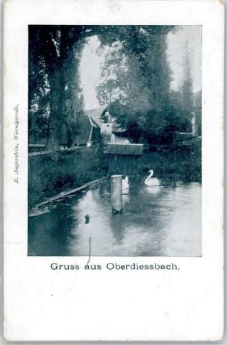 3672 Oberdiessbach 1907 Lithographie Gruß aus Oberdiessbach