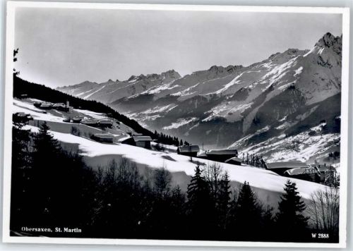 7134 Obersaxen Meierhof - St. Martin Winter