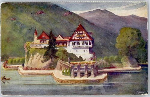 6354 Vitznau Künstlerkarte Schlössli Hohenfels