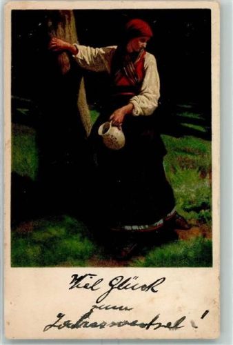 Hasliberg Goldern Sign. Rudolf Koller Anni am Brunnen Pro Juventute Schweiz 1923