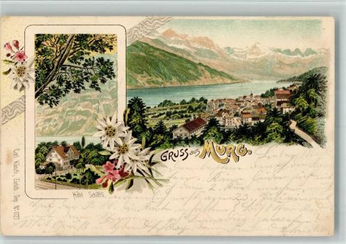 8877 Murg 1900 BOAKC Lithographie Hotel Schiffli Verlag Künzli Nr 1727