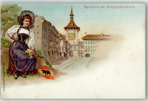 3000 Bern Berne - Zeitglockenturm Tracht Wappen