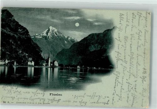 6454 Flüelen 1904 Mondschein