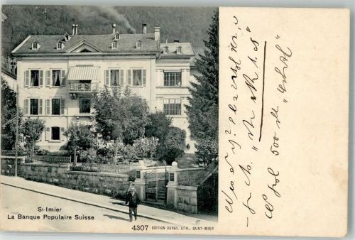 2610 St-Imier Saint-Imier 1906 Gebrauchsspuren La Banque Populaire Suisse