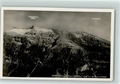 Gemmipass Wallis - Vue sur le Torrenthorn Torrenthorn Torrentalp
