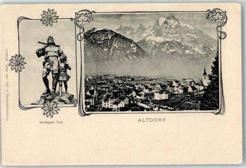 6460 Altdorf UR - Wilhelm Tell mit Sohn