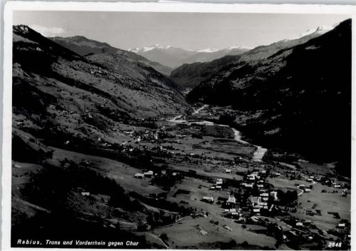 7172 Rabius - Gesamtansicht, Truns, Vorderrhein, Chur