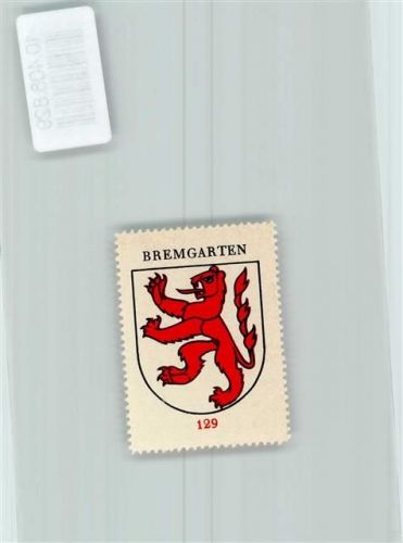 5620 Bremgarten AG - Vignette Wappen Kaffee Hag ca 1920-1940 Löwe