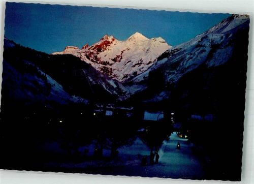 3718 Kandersteg Winter Winterabend Blümlisalp