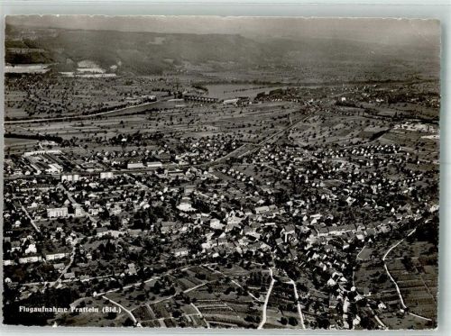4133 Pratteln 1957 Foto AK Fliegeraufnahme
