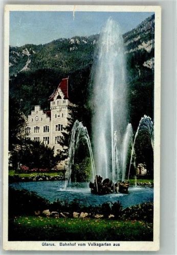 Glarus Bahnhof Bahnhof Schweiz Foto AK