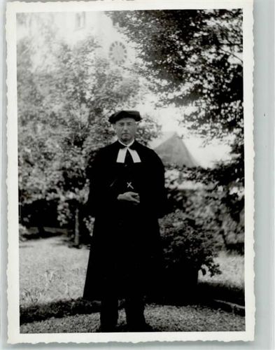 9545 Wängi Foto AK Kirche Pfarrer Meyer Ort handschriftlich