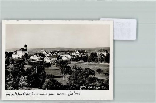 8627 Grüningen 1939 FOTO KEINE AK Schloss Baumwiese Neujahr Foto 10cm x 7cm, rückseitig Haftspuren