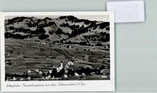 9410 Schwendi b. Heiden FOTO KEINE AK Foto 10cm x 7cm Neujahrswunsch Fliegeraufnahme