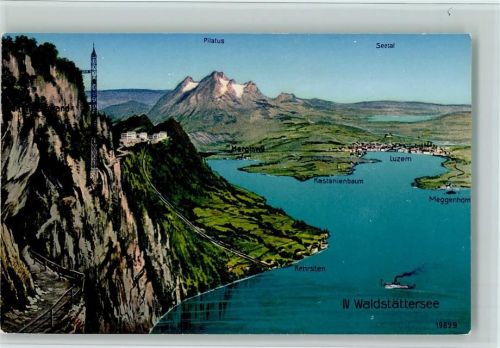 6440 Vierwaldstättersee - Bürgenstock Pilatus Seetal Kastanienbaum Luzern Merggenhorn Kehrsiten