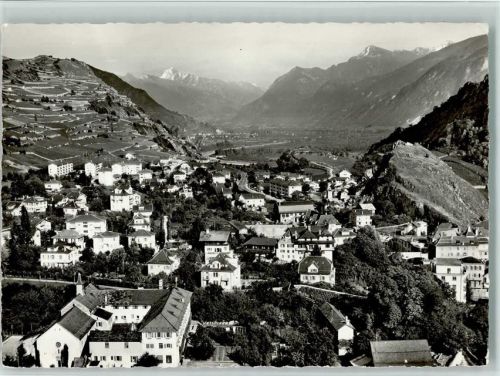 1950 Sion Sitten - En avion au-desssus de...