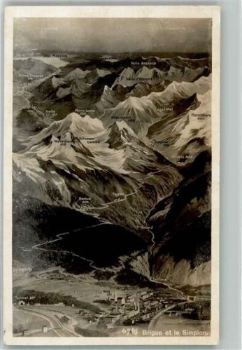 3907 Simplon Dorf Foto AK