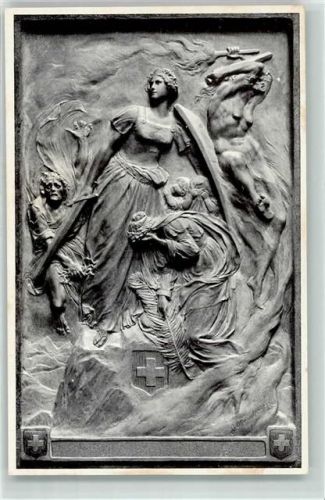 Plakette Vom Weltkrieg umtobt von Bildhauer Otto Schweizer