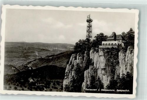 Gempenfluh Foto AK Gasthaus zum Gempenturm