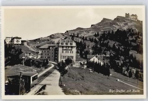 6410 Rigi Staffel - Berg Eisenbahn Wiese Baum Haus