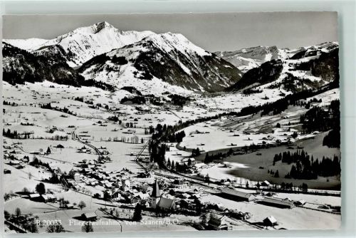 3792 Saanen Gebrauchsspuren Fliegeraufnahme Winter