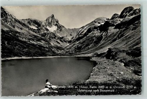 Glattalphütte 1956 - Hoher Turm und Ortstock Übergang nach Braunwald