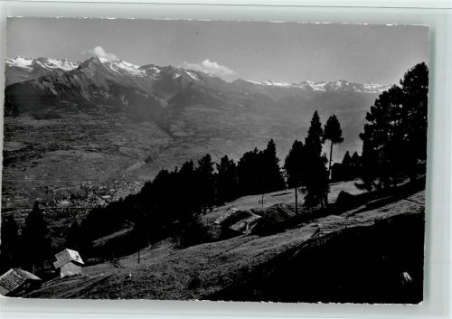 1950 Sion Sitten - Aux Mayens de Sion sentier de Veysonnaz Sion Wildhorn Wildstrubel