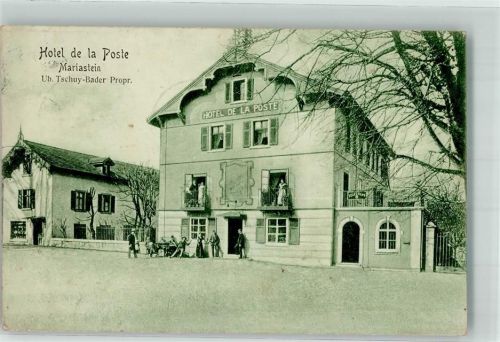 4115 Mariastein 1915 - Hotel de la Poste Ub. Tschuy-Bader