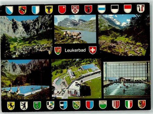 3954 Leukerbad Loèche-les-Bains - Schwimmbad Schafe Gemmipass Daubensee Gitzifurgge